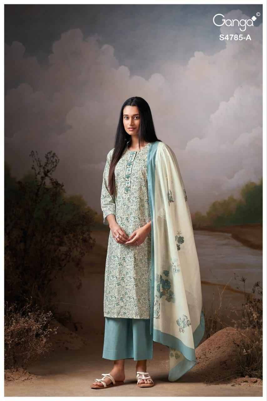 BRAHVII 4785 Series By Ganga Fashion Beautiful Festive Suits Stylish Colorful Fancy Casual Wear & Ethnic Wear PREMIUM COTTON Print Dresses At Wholesale Price